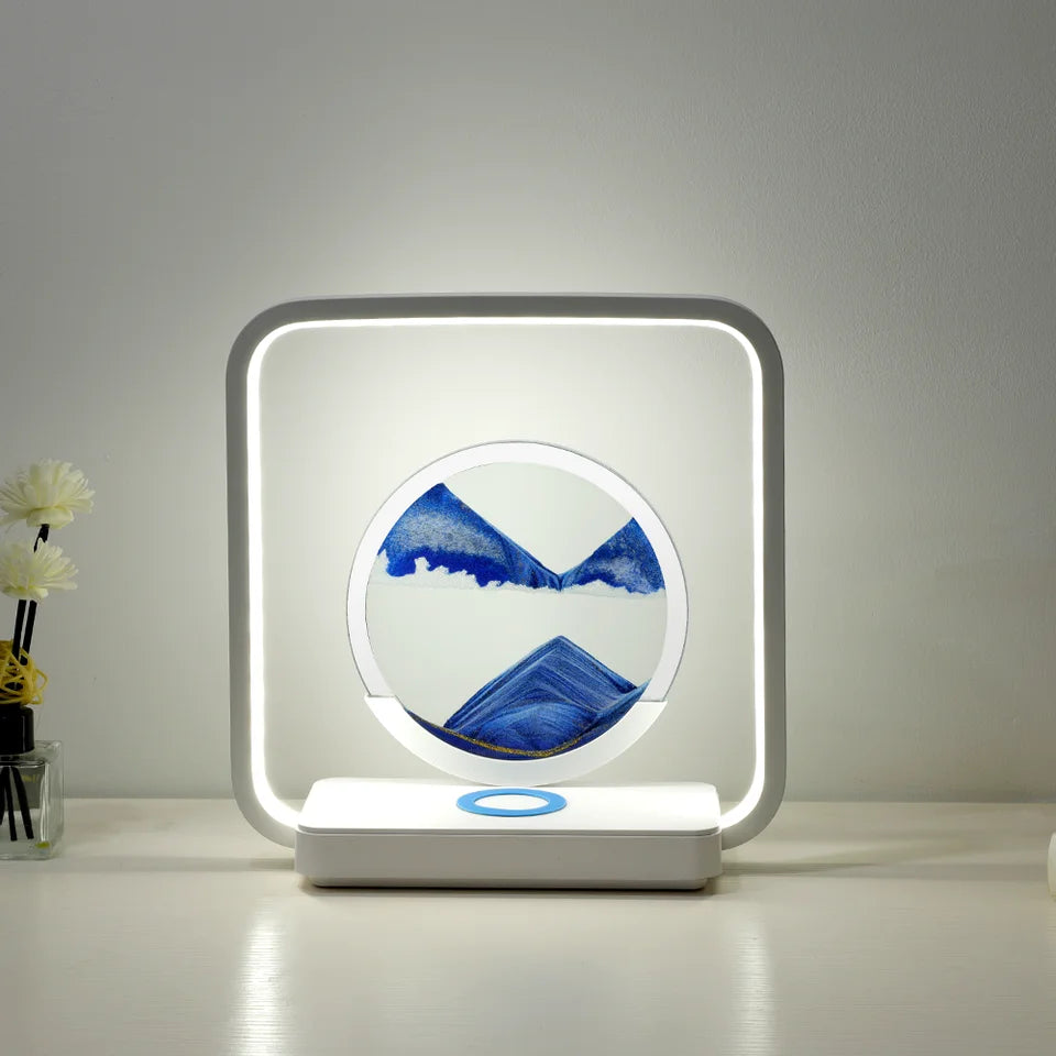 TranquilGlow™ LED Sandscape Lamp – Hypnotic Moving Sand Art with Ambient Light