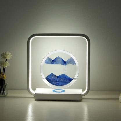 TranquilGlow™ LED Sandscape Lamp – Hypnotic Moving Sand Art with Ambient Light